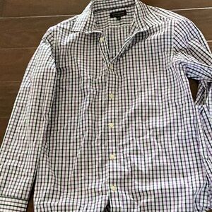 Banana Republic Black and White Casual Button Down Shirt